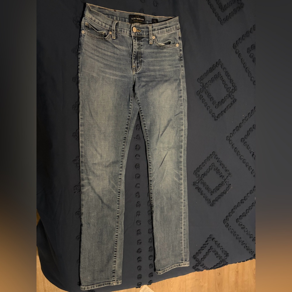 Lucky Brand Brooke Straight Blue Denim Jeans size 2/26